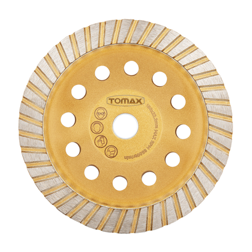 TOMAX ELMASLI BETON YÜZEY TEMİZLEME 180 mm (TURBO)